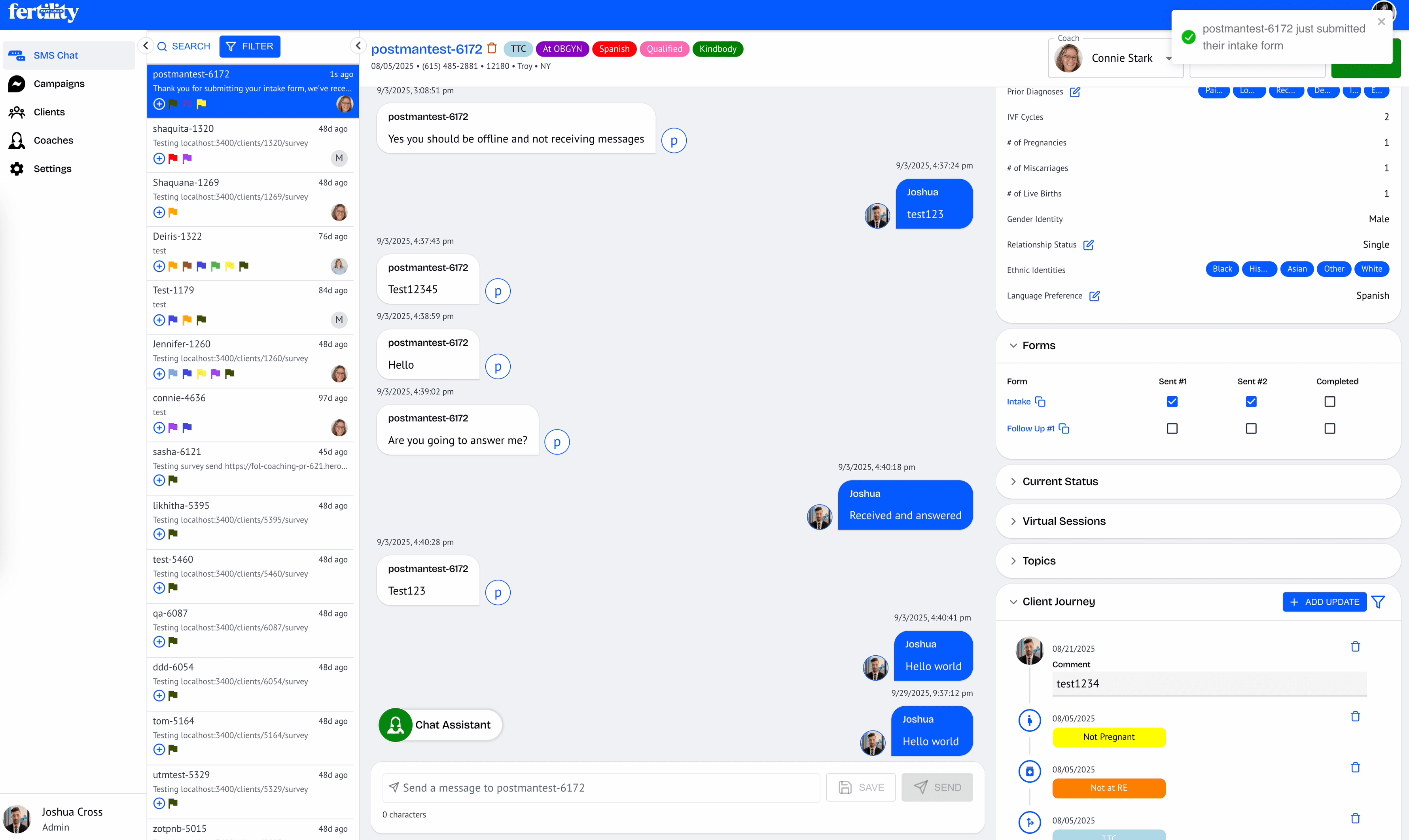 Fertility Outload Coaching App