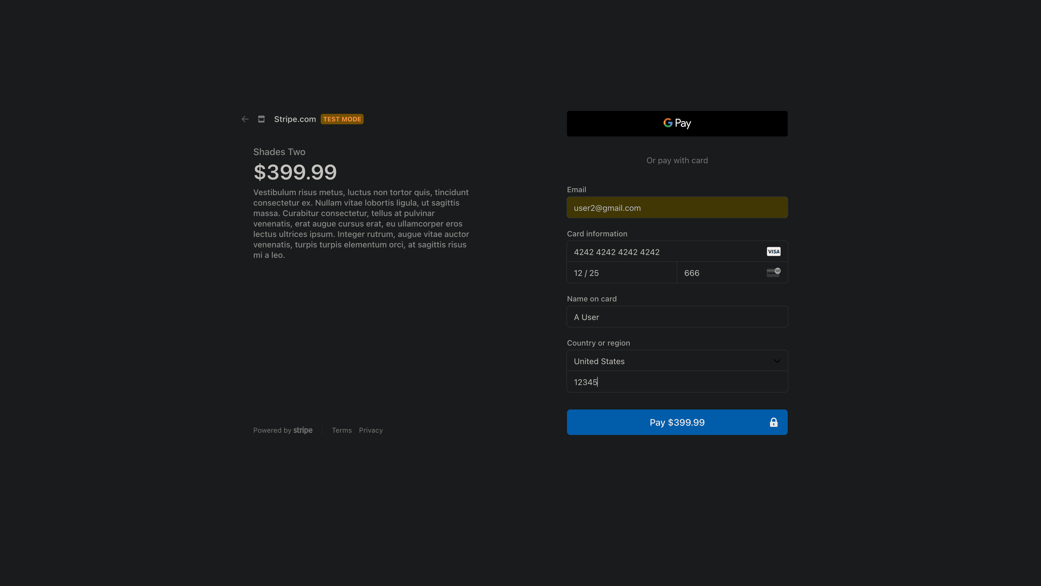 stripe payment gateway