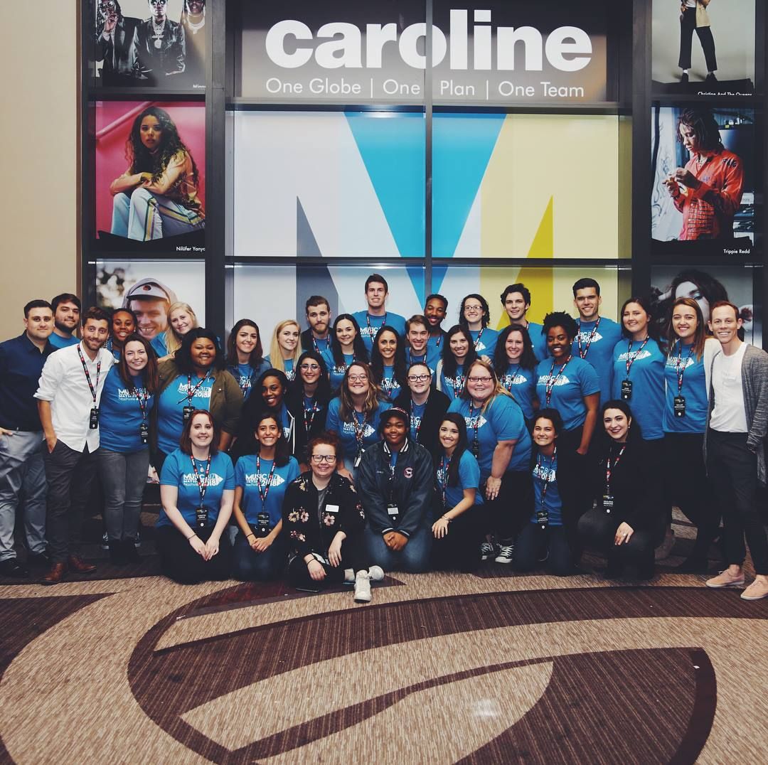 Group photo of the music biz volunteer team at MusicBiz 2018