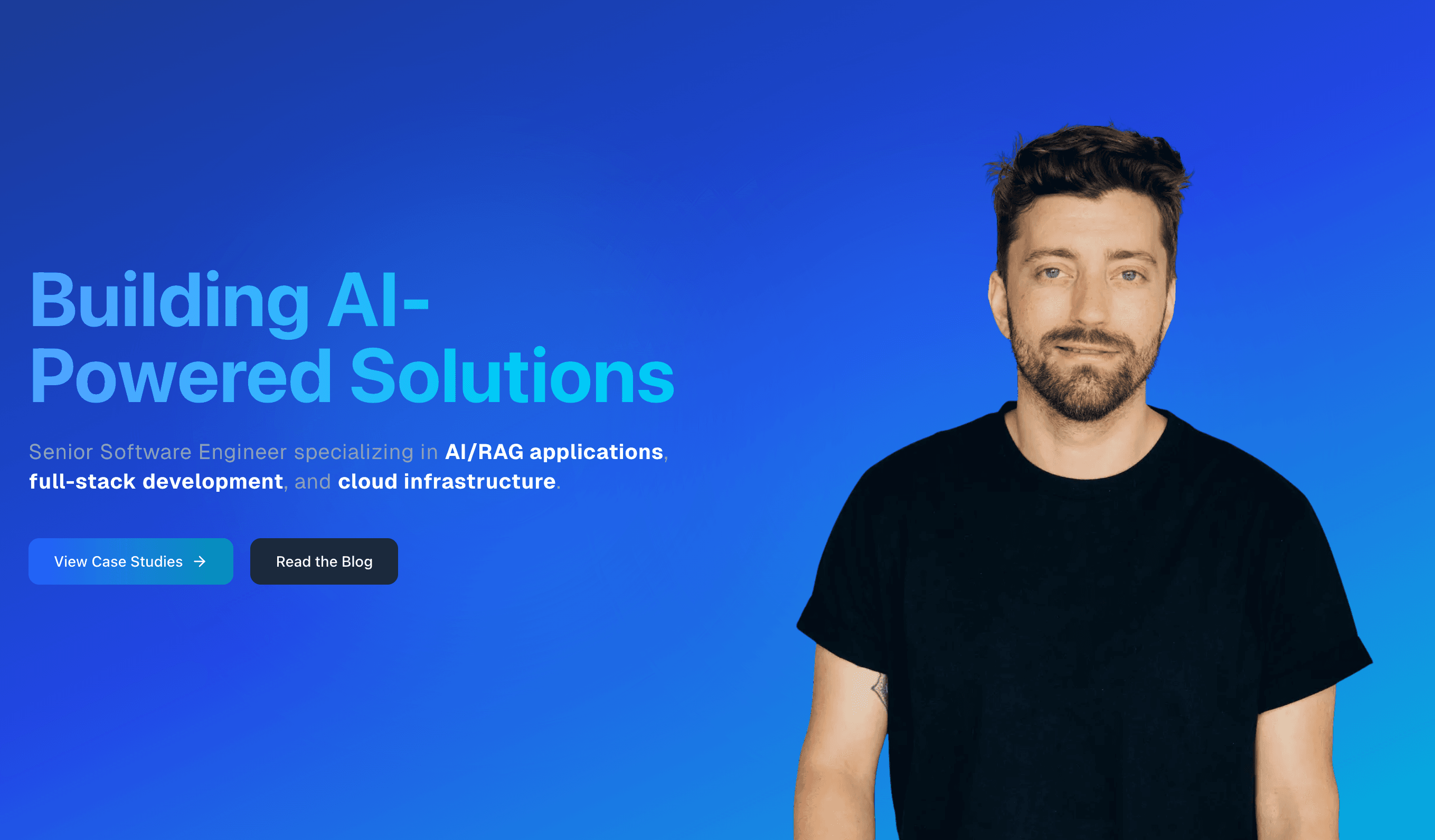 screenshot of portfolio